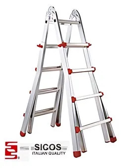 SCALA ALLUNGABILE TELESCOPICA ALLUMINIO 5+5 MT.5