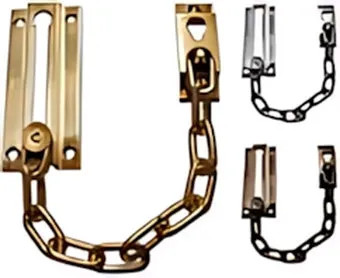 CATENA SICUREZZA PER PORTA FERRO OTTONATO