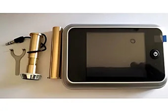 VISORE SPIONCINO DIGITALE PROFESSIONALE CROMO SATINATO