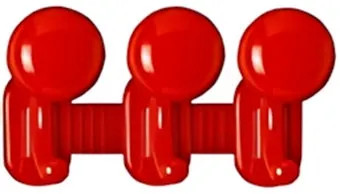 APPENDIABITO MINUMET PLASTICA 3 POSTI BIANCO