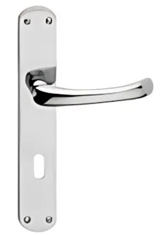 MANIGLIA VALERIA CAPRI CROMO SATINATO C/PLACCA Q.8x70