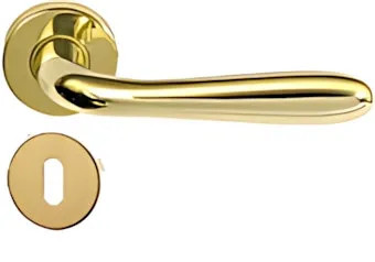 MANIGLIA CHIARA GOCCIA C/ROSETTA Q.8 OTTONE LUCIDO