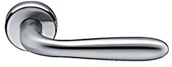 MEZZA MANIGLIA PORTA BLINDATA EKOLINE TONDA CROMO SATINATO A SINISTRA