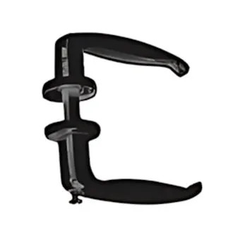 MANIGLIA CON VITE IN TESTA PER CANCELLO NERA MM.25x38