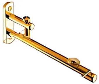 MENSOLA REGGIPIANO CM.10 OTTONE LUCIDO