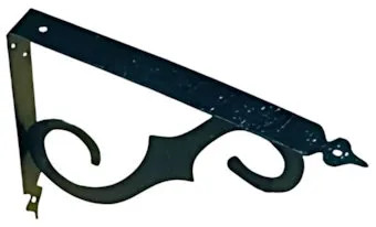 REGGIMENSOLA IN FERRO BATTUTO NERO SATINATO 23X18