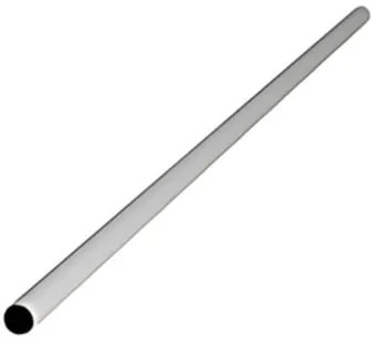 TUBO ARMADIO PLASTIFICATO MM.18 BIANCO DA 2 MT.