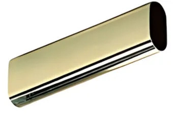 TUBO ARMADIO OVALE MT. 1 OTTONATO