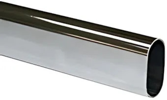 TUBO ARMADIO OVALE MT.2 CROMATO Made in Italy