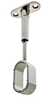 REGGITUBO CENTRALE OVALE CROMATO PASSANTE