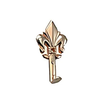 GANCIO GIGLIO MIGNON PER QUADRI BRONZO BLISTER DA 5 PZ.