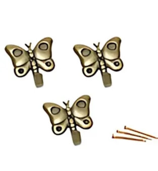 GANCIO FARFALLA ORO BLISTER DA 4 PZ.