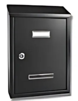 CASSETTA POSTALE PRIMA NER0 (30x21x6)