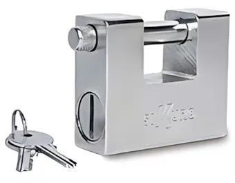 LUCCHETTO CORAZZATO MONOBLOCCO 84 TITAN SIKURO CHIAVE UNIVERSALE