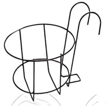 FIORIERA TONDA DI FERRO D.21 CM.