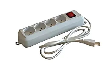 MULTIPRESA CIABATTA SCARPETTA ELETTRICA 4 POSTI CON INTERRUTTORE