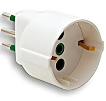 ADATTATORE SPINA 10A + PRESA SCHUKO