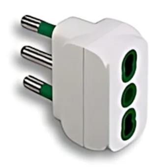 ADATTATORE SPINA 10A + 1 PRESA BIPASSO