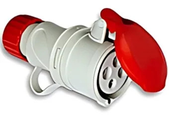 PRESA INDUSTRIALE 3P+T 400V ROSSA FANTON