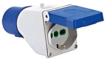 ADATTATORE INDUSTRIALE SPINA 2P+T SCHUKO FANTON