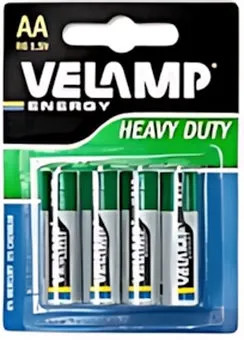 PILE STILO VELAMP ZINCOCARBONE BLISTER 4 PEZZI