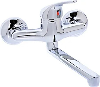 GRUPPO LAVELLO MODENA RUBINETTO CUCINA A MURO MONOCOMANDO