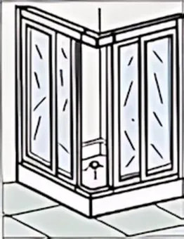 BOX DOCCIA 80-90 SCORREVOLE