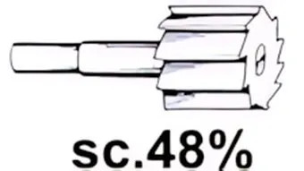 POGGI FRESA CILINDRICA MM. 25x22 364.00