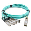 QSFP-4SFP25G-AOC3M - كابل بصري نشط متوافق مع Cisco بطول 3 أمتار 100 جيجا QSFP28 إلى 4x25G SFP28