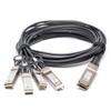 QFX-QSFP-DACBO-5M - Câble de dérivation passif en cuivre à fixation directe, 5 m, 40G QSFP+ vers 4x10G SFP+, compatible Juniper