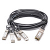 CAB-QS-2M - Cable de conexión de cobre de conexión directa pasiva compatible con Arista de 2 m 40G QSFP+ a 4x10G SFP+