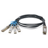 DAC-QSFP-4SFP28-25G-3M - Cable de conexión de cobre de conexión directa pasiva compatible con Dell EMC de 3 metros 100G QSFP28 a 4x25G SFP28