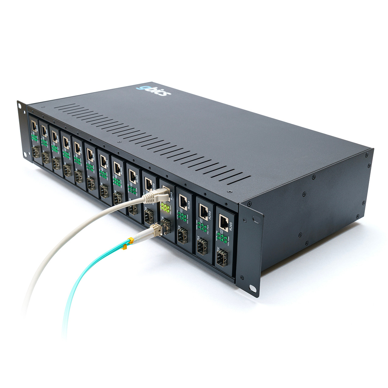 GMC-CHASSIS-14 Media Converter 14 Slot Rack-Mount Chassis - GBICS.com