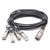 10322 - Cabo breakout de cobre de conexão direta passiva de 5 metros 40G QSFP+ para 4x10G SFP+ extremamente compatível