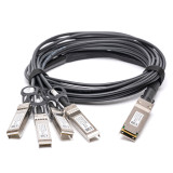 10321 - Extreme Compatible 3 metre 40G QSFP+ to 4x10G SFP+ Passive Direct Attach Copper Breakout Cable
