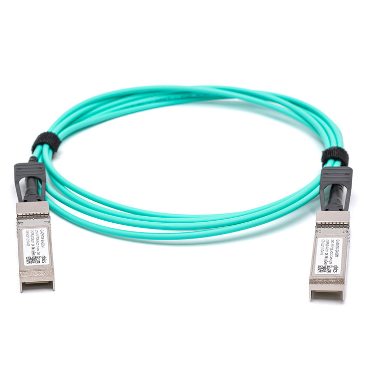 Jnp-25g-aoc-7m - cabo óptico ativo compatível com zimbro ethernet 25g sfp28 7m