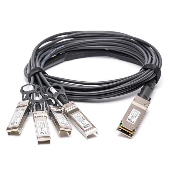 QSFP-4SFP10G-CU1M - Cisco-yhteensopiva 1m 40G QSFP+ - 4x10G SFP+ Passiivinen suoraan kiinnitettävä kuparierotuskaapeli