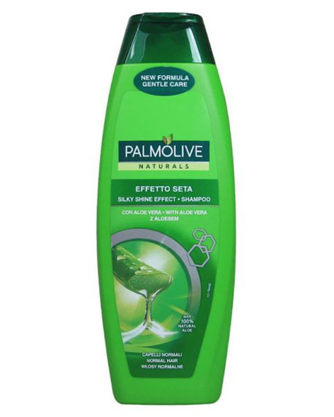 Palmolive Naturals Silky Shine Effect Shampoo  350 ml -  بالموليف شامبو تأثير لمعان حريري 