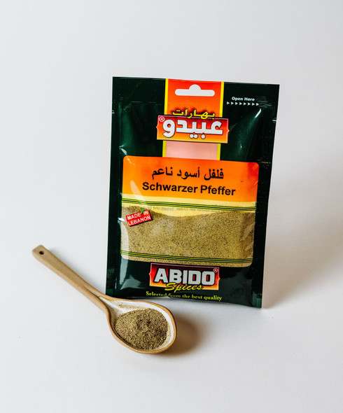 ABIDO BLACKPEPER 50G  بهارات عبيدو فلفل اسود ناعم