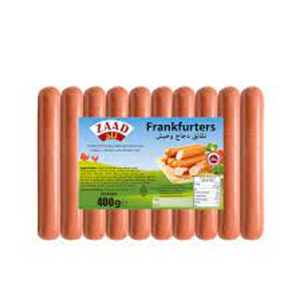 ZAAD FRANKFURTERS 400G نقانق دجاج وحبش