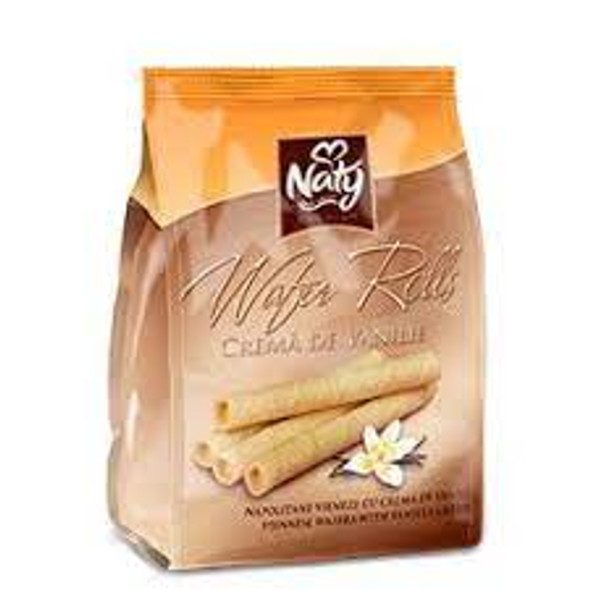 NATY WAFER ROLLS CREMA DE VANILIE 