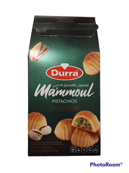 DURRA MAMMOUL WITH PISTASHIO 350G معمول الدرة بالفستق