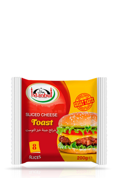 ISTANBUL TOAST CHEESE SLICES 200G اسطنبول شرائح جبن توست 