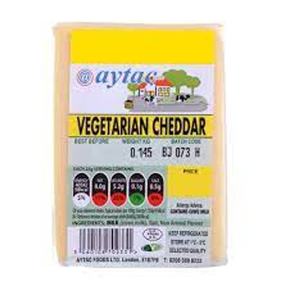 AYTAC VEGETARIAN CHEDDAR 145G ايتاك شيدر نباتي