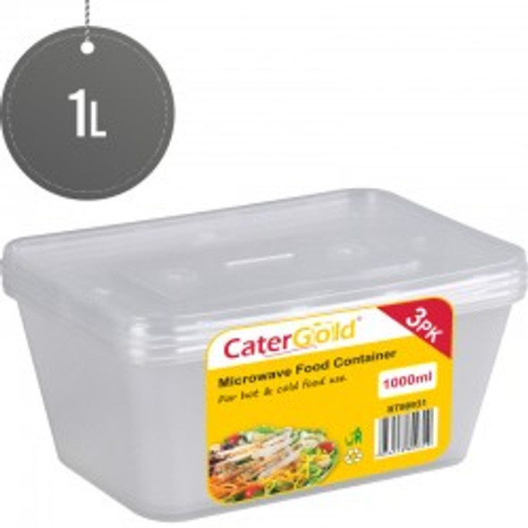 CATER GOLD FOOD CONTAINER 1000ML