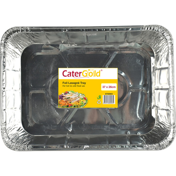 CATER GOLD EXTRA DEEP FOIL ROASTING TRAY 10CM صينية تحميص رقائق معدنية عميقة للغاية من CATER GOLD