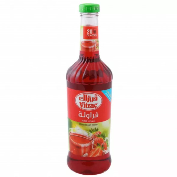 VITRAC STRAWBERRY SYRUP  2.5L فيتراك شراب الفراولة 2.5 لتر