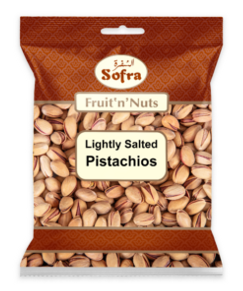 SOFRA LIGHTLY SALTED PISTASHIO 160G سفرة فستق مملح خفيف 160 جرام