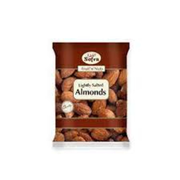 SOFRA SALTED ALMOND 180G سفرة لوز مملح 180 جرام