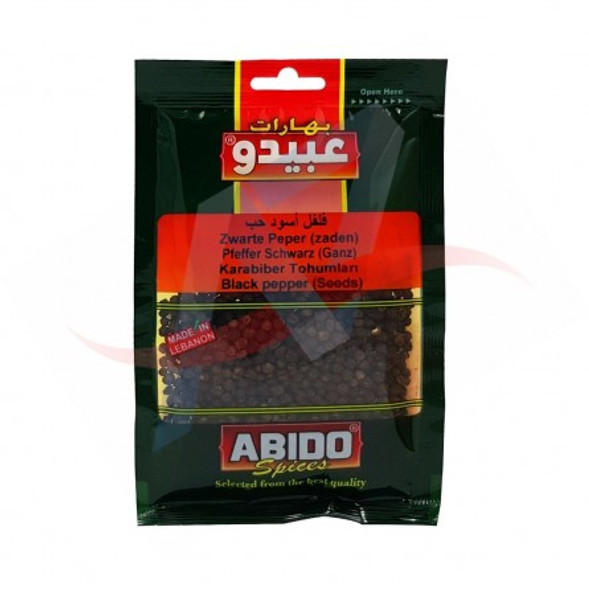 ABIDO BLACK PEPPER SEEDS 50G بهارات عبيدو فلفل أسودحب 